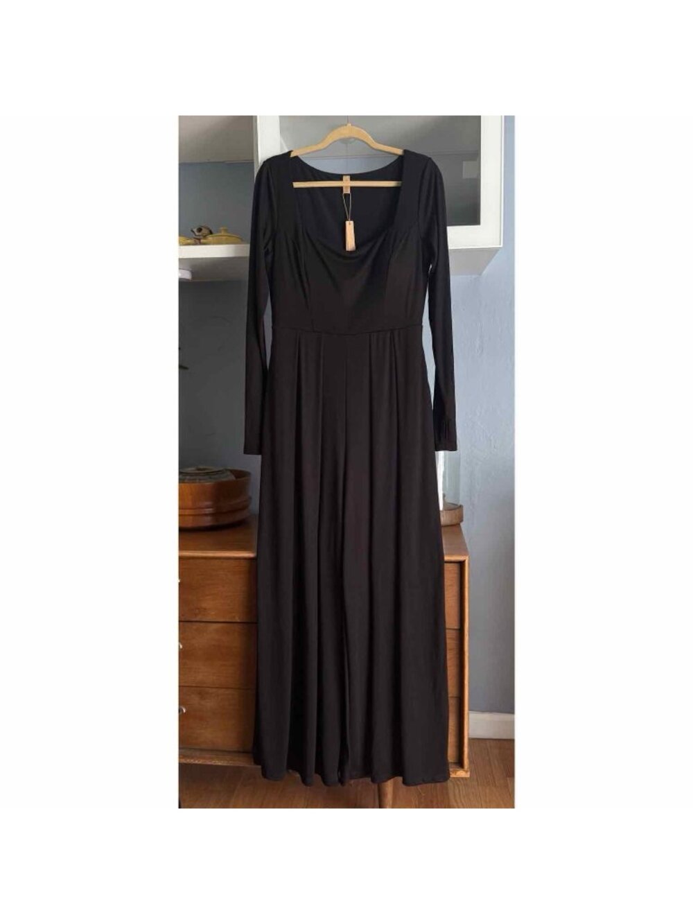 Shapellx AirSlim Square Neckline Built-In Shaping Jumpsuit Size XXL Black - Picture 5 of 10